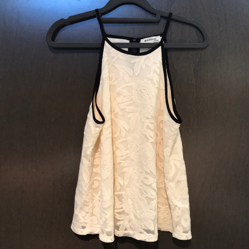 Lace layered with attach tank underneath for sale.